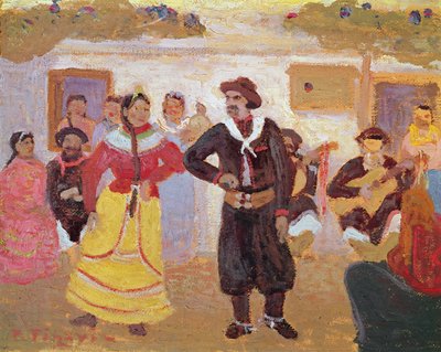 Gaucho Dance by Pedro Figari